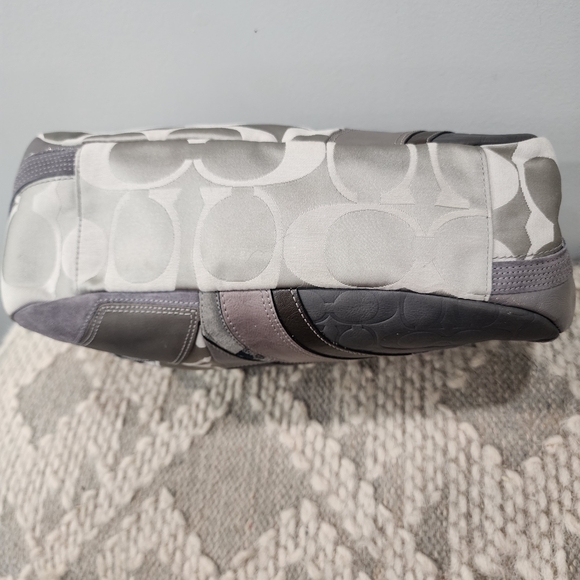 Coach Patchwork Shoulder Bag - Gray and Cream - Picture 4 of 6